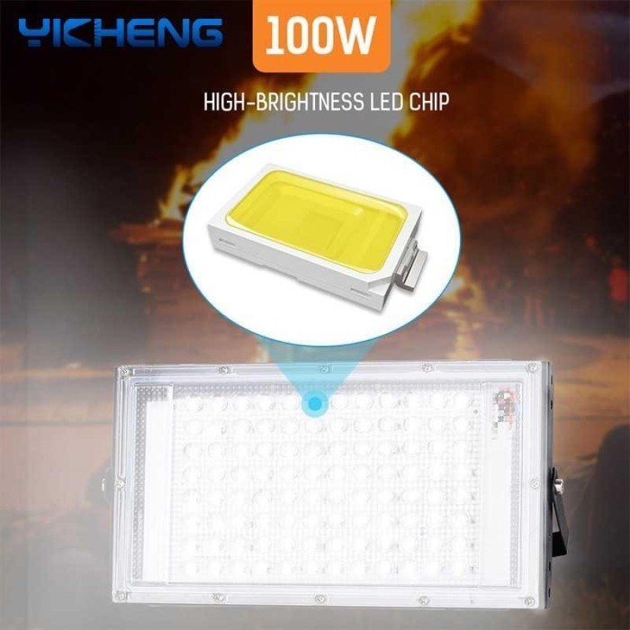 Lampu Sorot Dc 100 Tt 12V Jepit Aki Tembak Lampu Led Super Terang