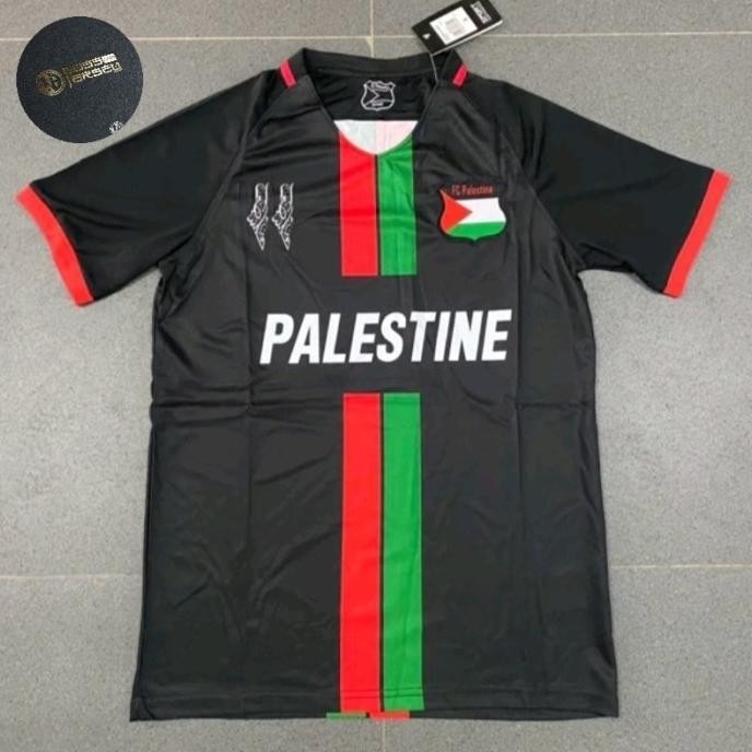 (HITAM) JERSEY BOLA PALESTINA AWAY IMPORT