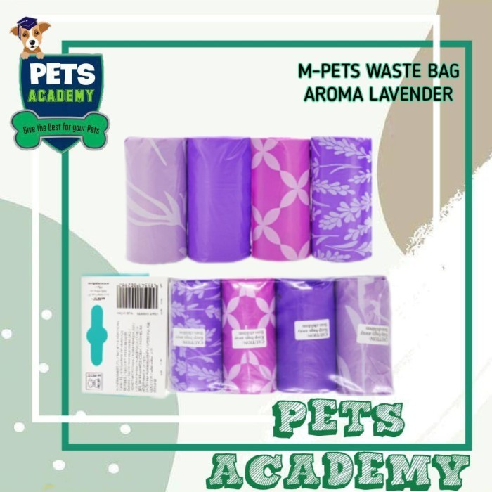 Plastik Poo Hewan M-Pets Pet Waste Bag Aroma Lavender -Plastic Poop