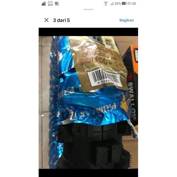 Ban Luar Cross Trail Primax Ring 14 Ban Luar Primax 90 100 14 Gozilla