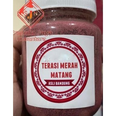 

terasi merah bubuk / trasi merah matang / sangrai khas sunda / bandung