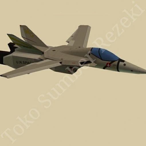 Figure Pesawat Tempur Jet Sukoi Papercraft Valkyrie Paper Craft Sukhoi