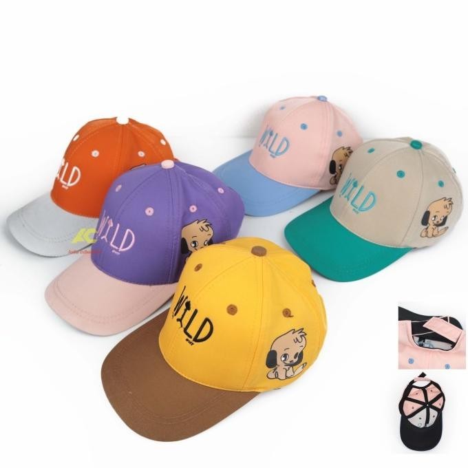 TOPI ANAK Perempuan Laki Laki LUCU Bordir Wild / Topi Anak 2-10 tahun bsq30sd5ge