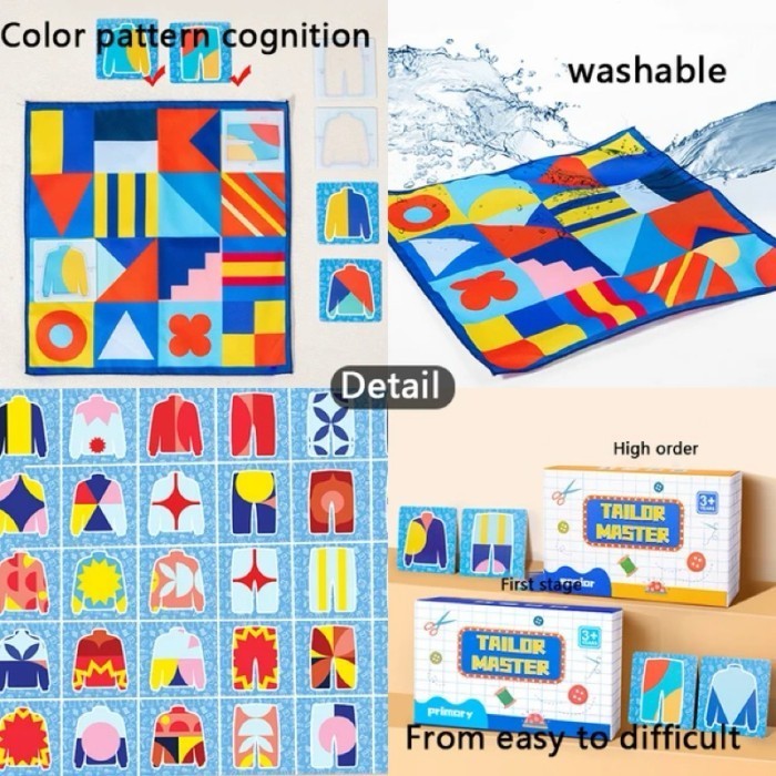 

Family Logic Board Game Tailor Master Pe Color Matching Puzzle Game