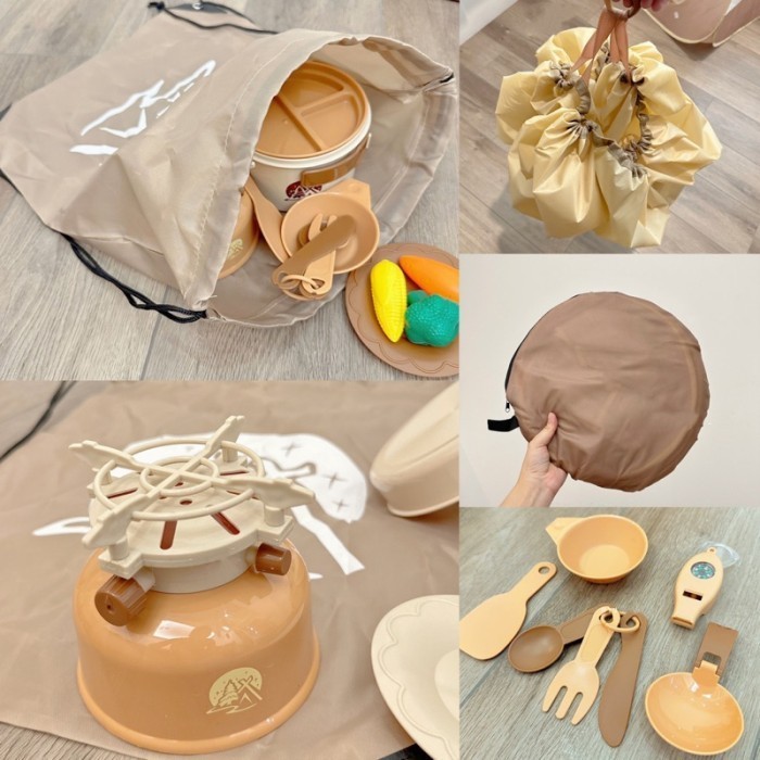 

Camping Set Pretend Play With Cooking Utensil Mainan Masak2An Bbq