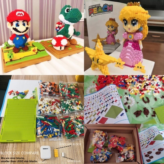 

Mario Bross Micro Blocks -Pajangan Mario