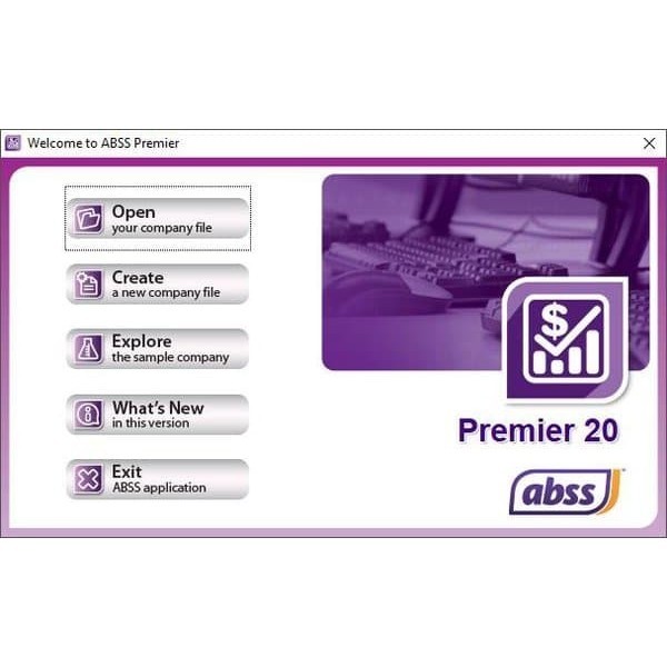 SOFTWARE APLIKASI MYOB ABSS ACCOUNTING 20.0 PREMIER EDITION 1PC