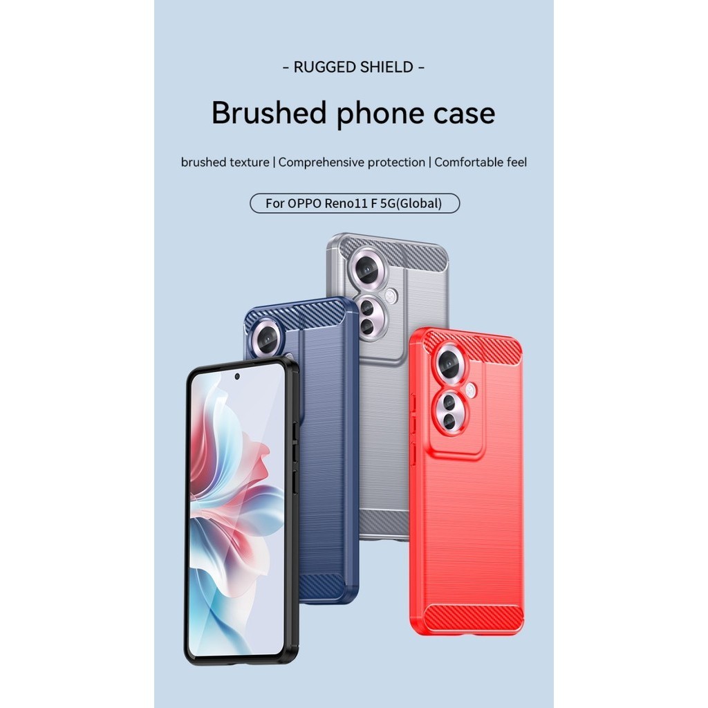 Produk Terbaru Oppo Reno 11F 5G Reno 11 F 5G Case Brushed Carbon Black Carbon Brushed