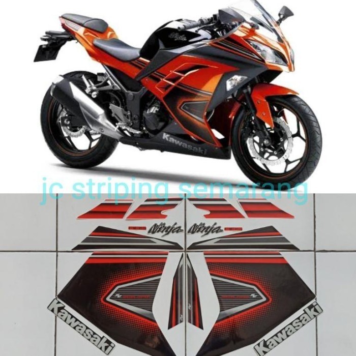 Produk Terbaru Striping Ninja 250 Fi Se Abs Orange