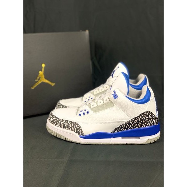 sepatu basket Jordan 3 Low White Blue Sepatu basket original sepatu basket anak sepatu basket wanita