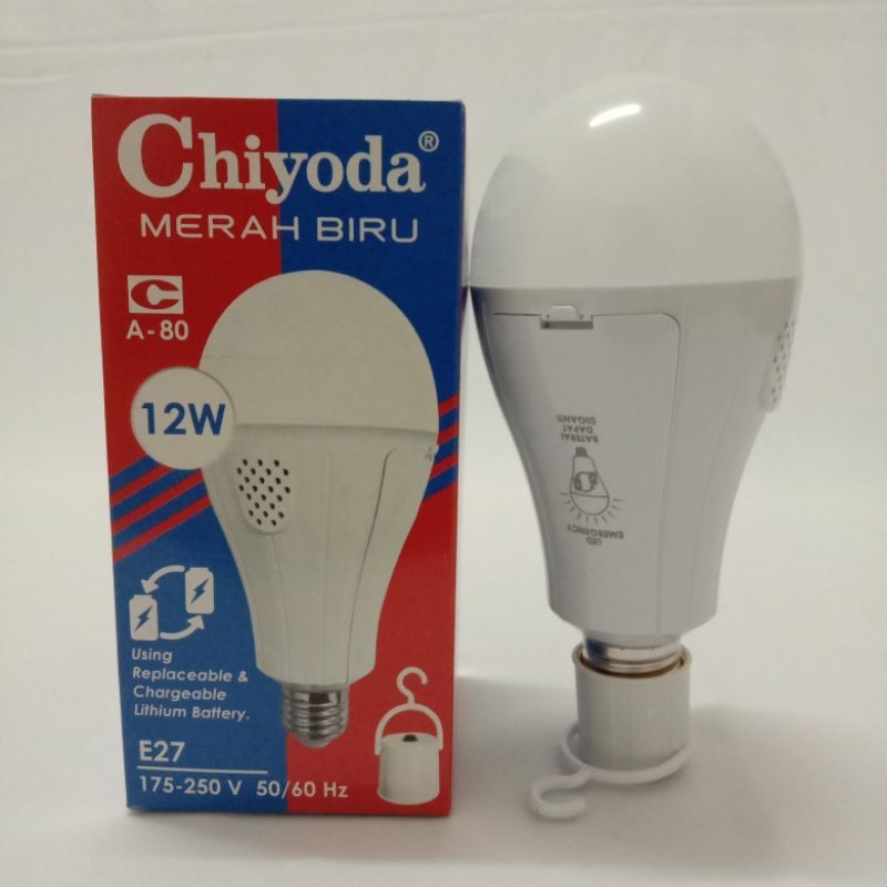 Lampu Chiyoda LED Emergency E-27 12W Daylight(Putih)
