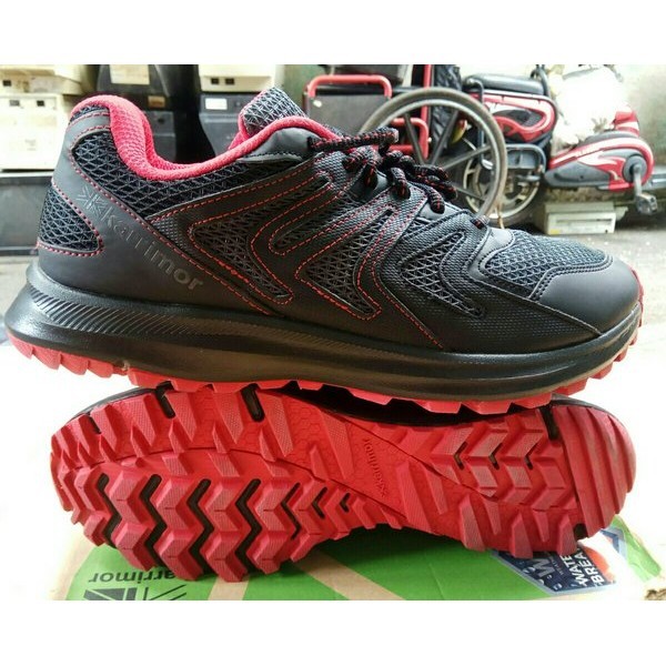 Sepatu Gunung Trail Running Karrimor Caracal TR Black Grey Red