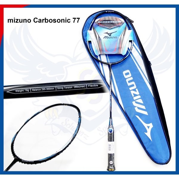RAKET BADMINTON BULUTANGKIS MIZUNO CARBOSONIC 77 ORIGINAL JAPAN