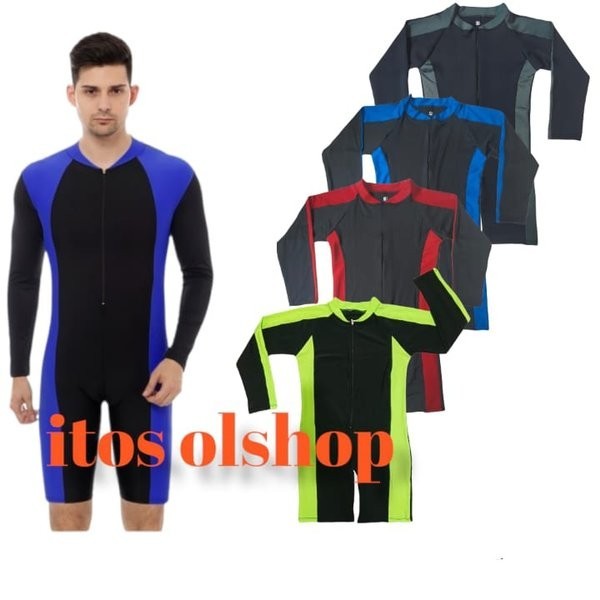 Baju Renang Diving Lengan Panjang Remaja Dewasa