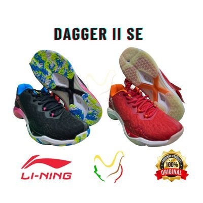 LINING DAGGER II SE AYZQ 007 SEPATU BADMINTON LINING ORIGINAL