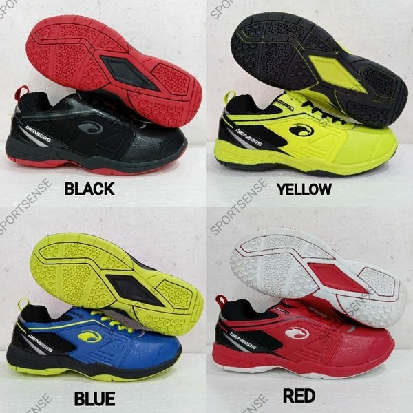 Sepatu Badminton GENESIS ART BELERICK Pabrikan HiQua Bulu Tangkis Original