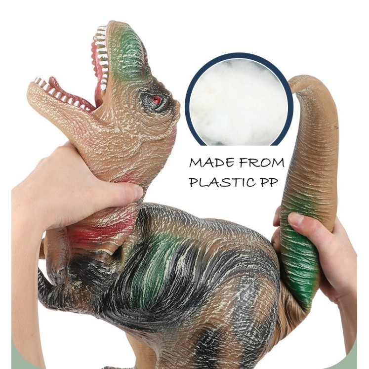 Mainan Dinosaurus Tpr Karet Anak, Furan Dinosaurus Trex Kecil Besar