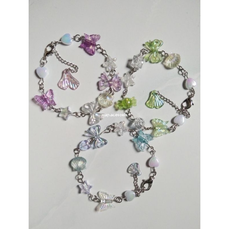 GELANG MANIK-MANIK/gelang korean/gelang aesthetic/gelang wanita