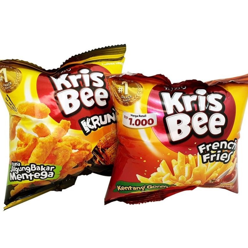 

KRISBEE FRENCH FRIES 9gr KRUNCHY 10gr JAGUNG BAKAR MENTEGA PILLOW EX 11 gr ECERAN RENCENG MAKANAN RINGAN CEMILAN ANAK GROSIR MURAH KENTANG GORENG KRIS BEE 15 gr