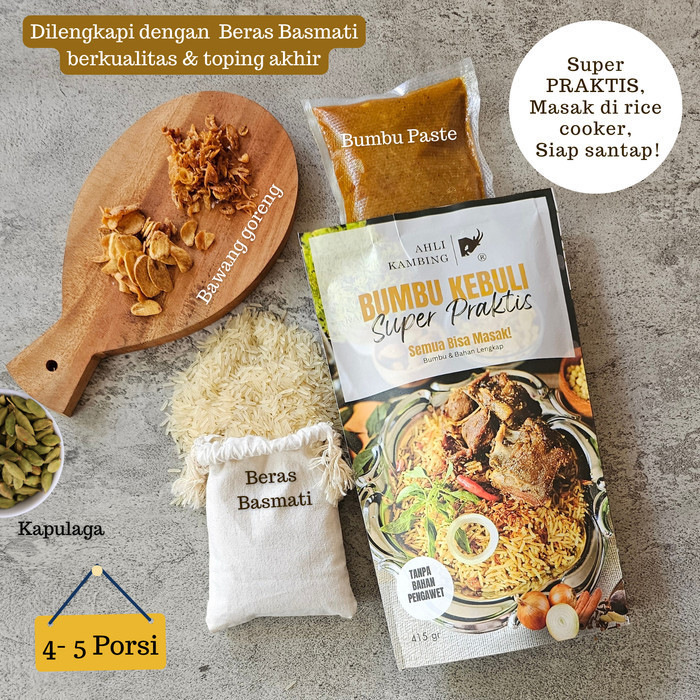 

Bumbu Instant Nasi Kebuli - Ahli Kambing - Bumbu Lengkap + Beras