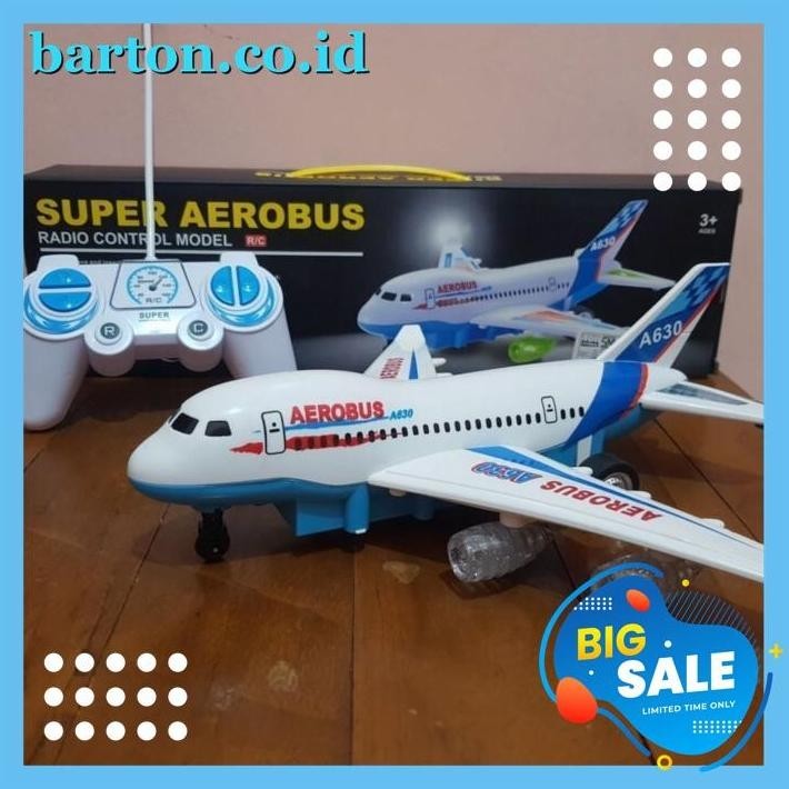 MAINAN ANAK REMOT CONTROL PESAWAT TERBANG / RC PESAWAT AEROBUS GRATIS ONGKIR !!