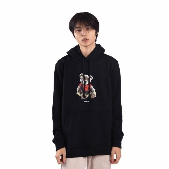 BISA COD - ROUGHNECK H462 BLACK KIDDY JOY HOODIE