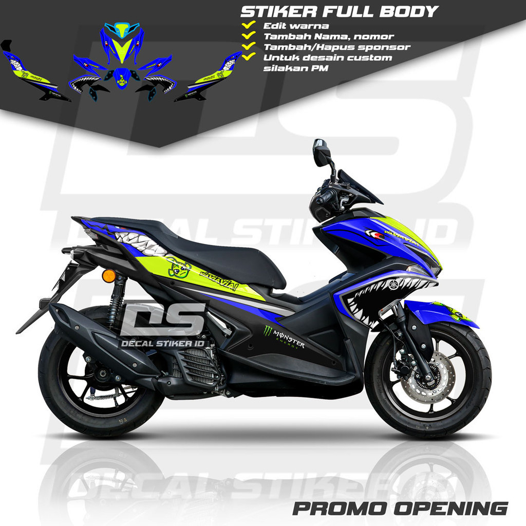 Decal Aerox 155 Full Body Keren Stiker Aerox 155 Full Body Keren Striping Aerox 155 Terbaru Decal Ae