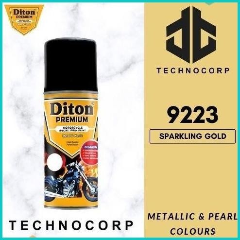 Cat Semprot DITON PREMIUM 9223 SPARKLING GOLD / 24K GOLD EMAS METALLIC