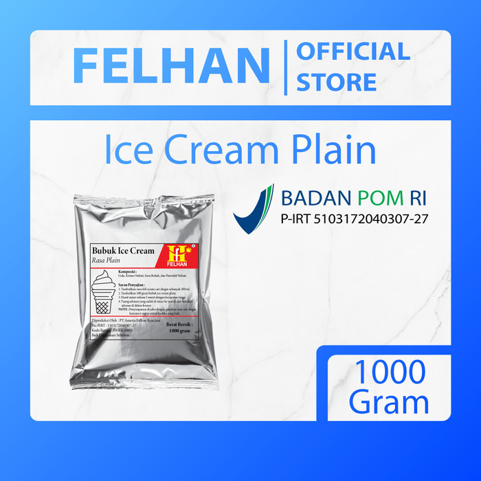 

Felhan - Bubuk Ice Cream Plain (1000 Gram)