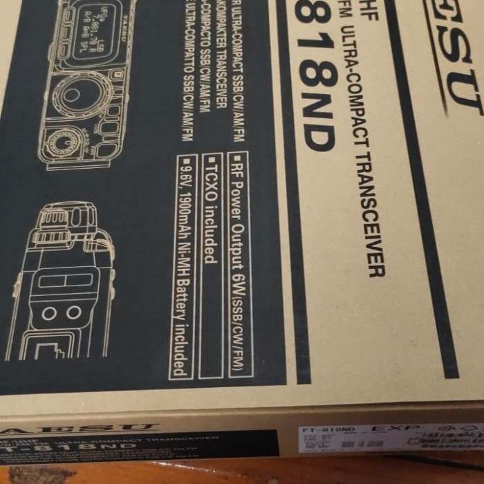 RIG YAESU FT-818ND HF VHF UHF ORIGINAL FT818 FT 818 SSB YAESU