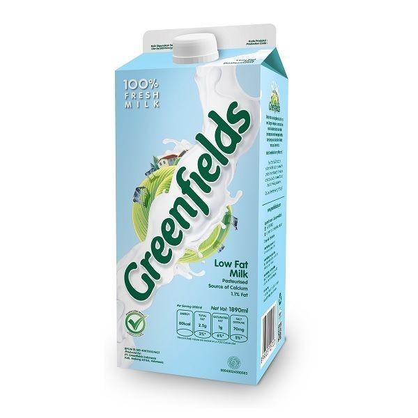 

GREENFIELDS LOWFAT MILK 1890 ML