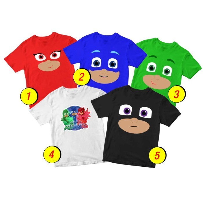 Baju Kaos Anak Laki Laki Perempuan Umur 1-10 Tahun Gambar DISTRO JAKARTA Karakter Kartun Motif Cat B