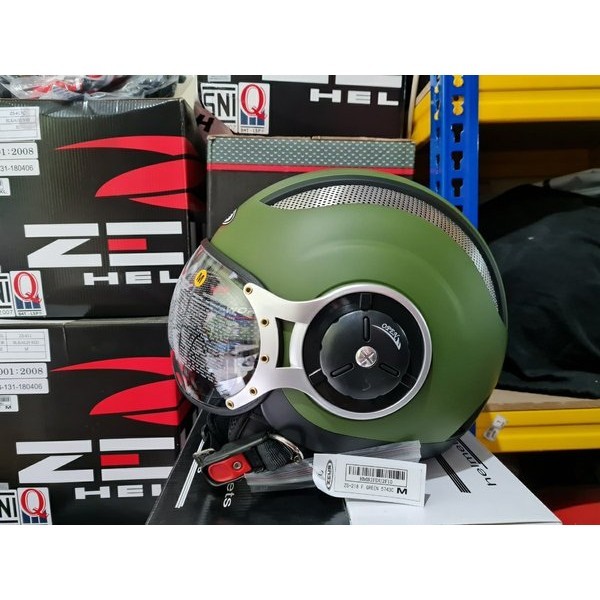 ZEUS Helm ZS 218 SOLID F Green ZS218