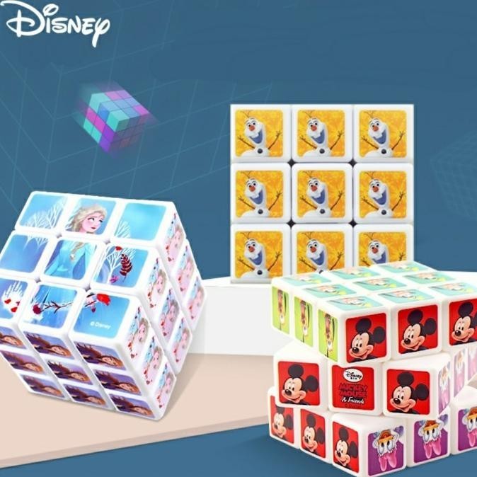 CR - Disney rubik mickey mouse rubik frozen mainan anak pengasah otak TERLARIS