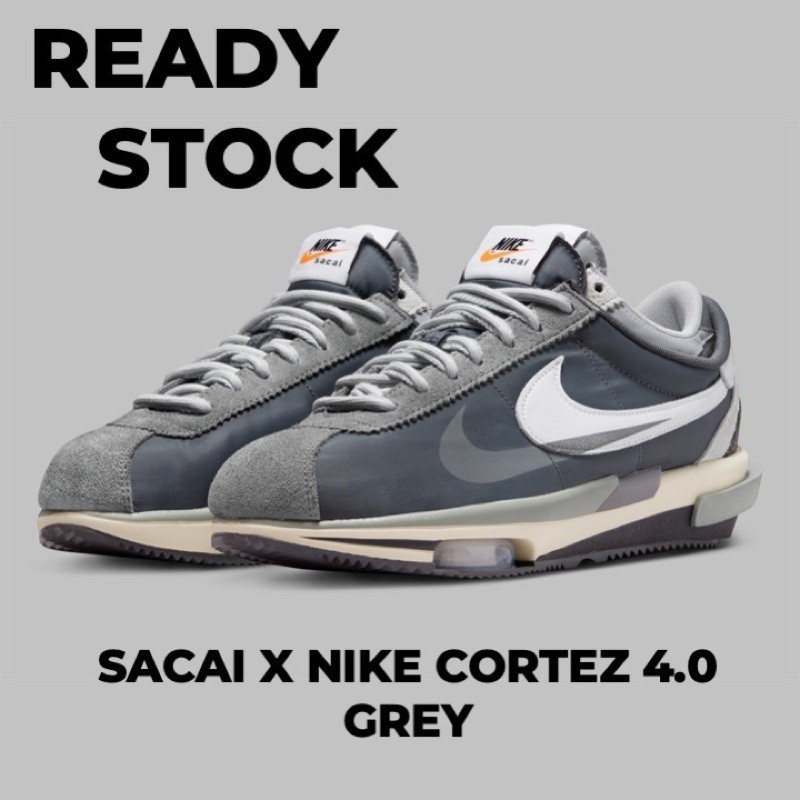 sacai x Nike Cortez 4.0 Grey
