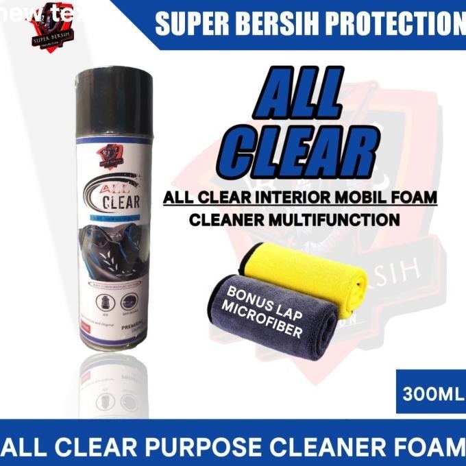 ALL CLEAR FOAM PEMBERSIH INTERIOR MOBIL CLEANER PEMBERSIH SERBAGUNA HEMAT