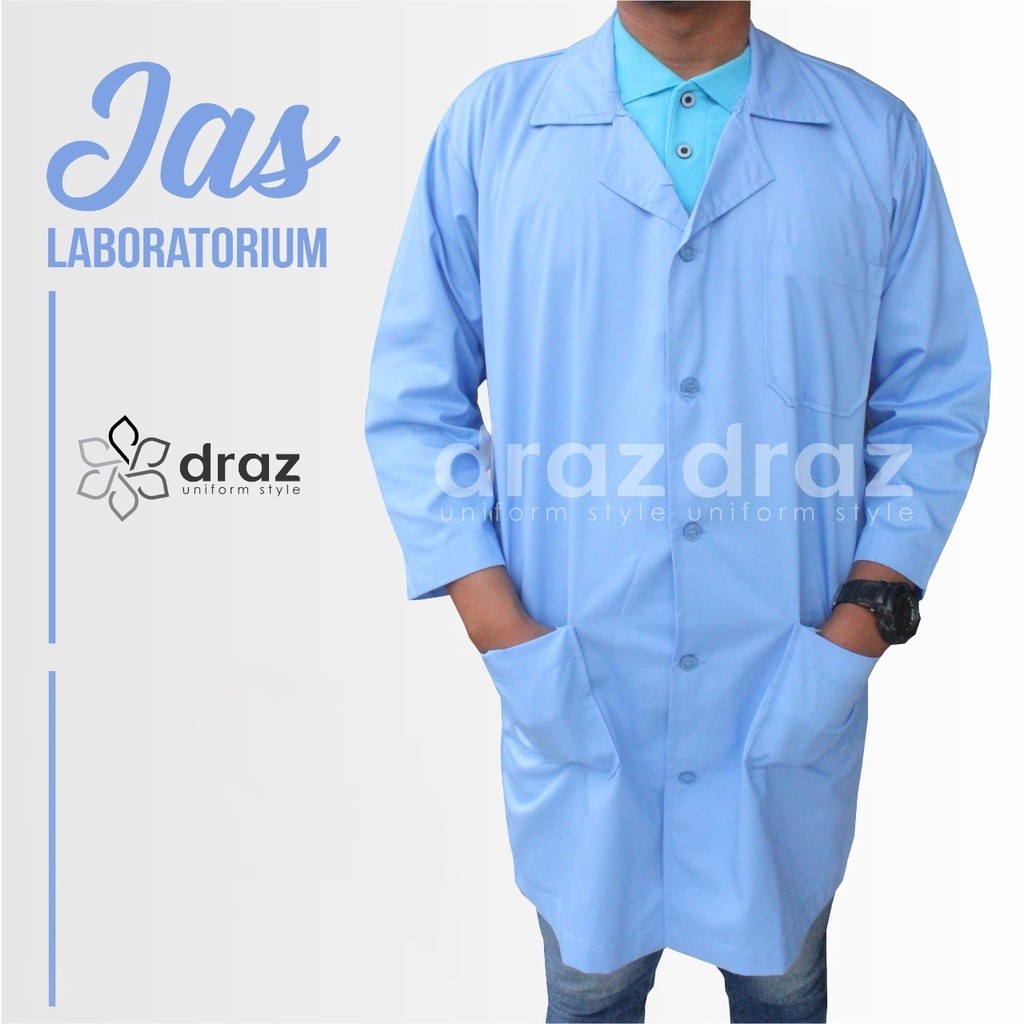 JAS LAB WARNA BIRU/UKURAN LENGKAP