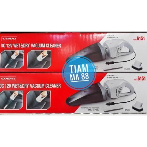 VACUUM CLEANER COIDO 6151 PENGHISAP DEBU MOBIL BASAH DAN KERING BARU