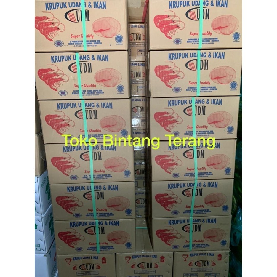 

Kerupuk Udang Ikan Udm (Udang Mas) Gondang Besar 1 Bal/Dus/Karton 6 Kg