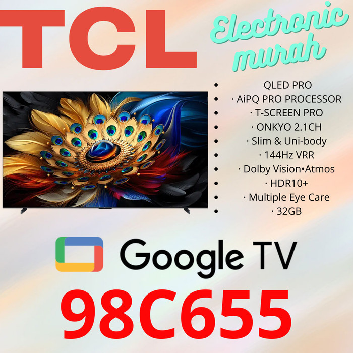 Promo Tcl Qled Tv 98Inch 98C655 .