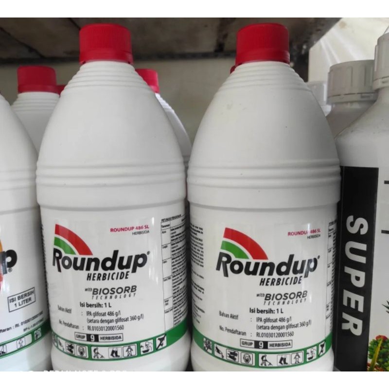 Roundup 1 Liiter / pembasmi rumput roundup / Roundup BIOSORB 486SL / racun rumput / roundup 1l / rou