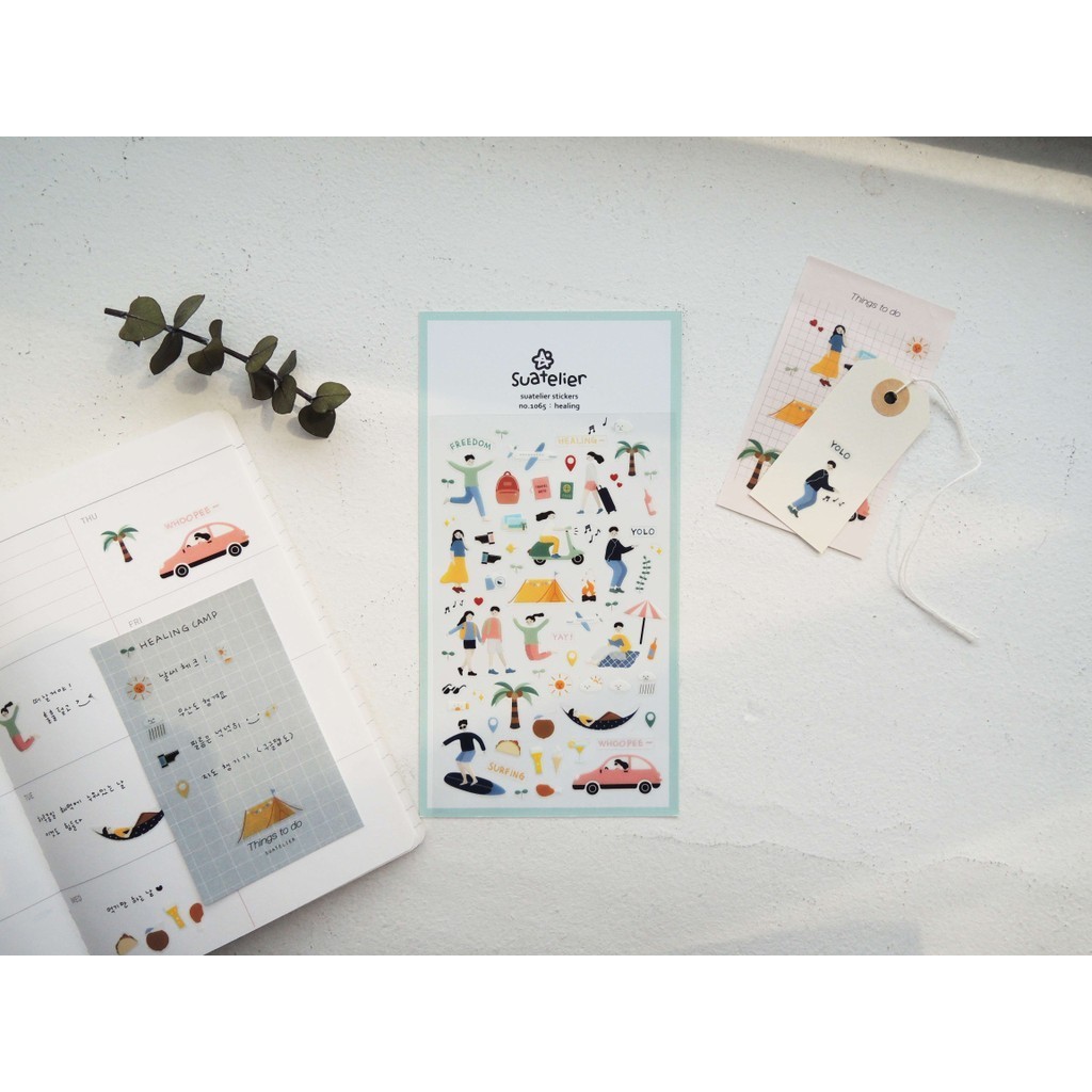 

SUATELIER Stickers No. 1065 Healing