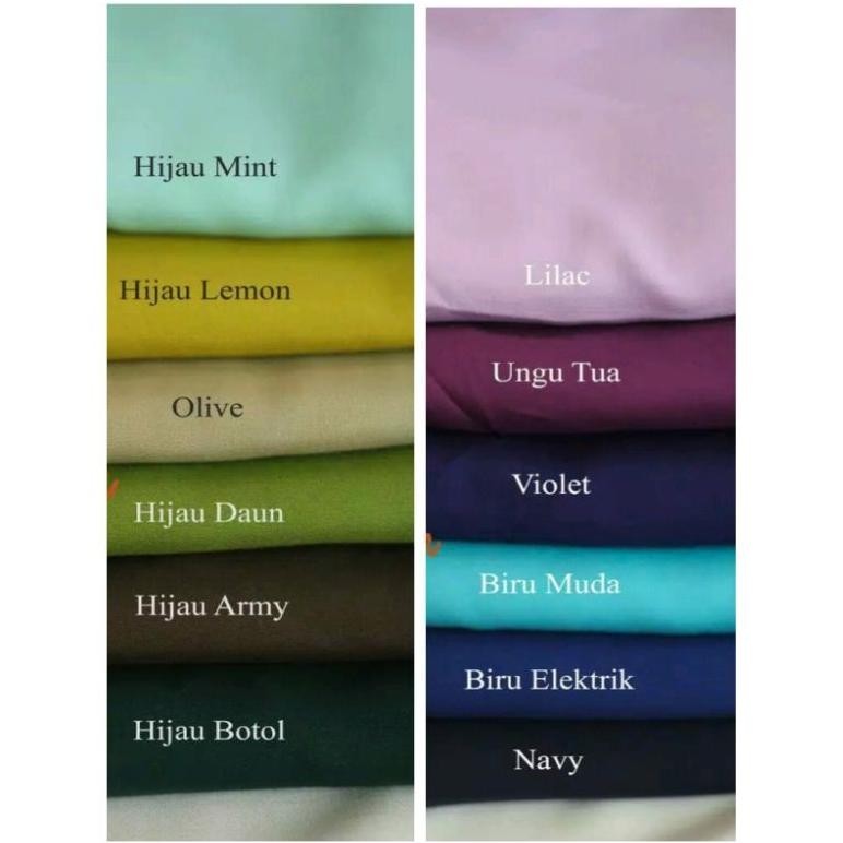 Hot Sale Kain Tesa Polos Kain Gamis Kain Tessa Meteran Limited