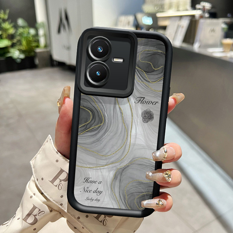 Casing Hp VIVO Y22 VIVO Y22s Case pelindung lensa kamera Kesing HP Pegangan anti selip perlindungan 