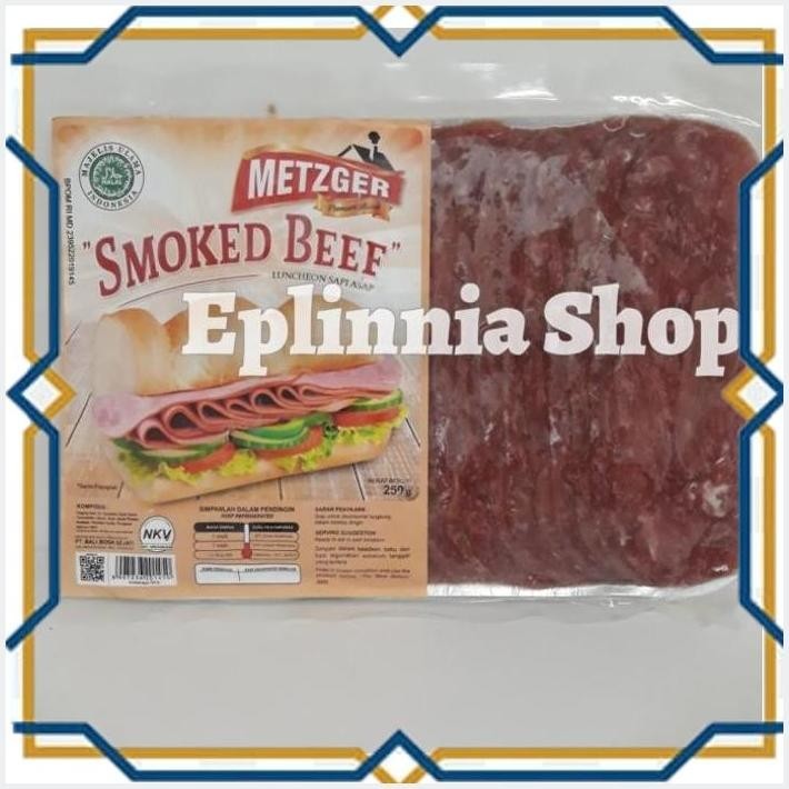 

[EPL] METZGER SMOKED BEEF 250 GR - DAGING SAPI ASAP