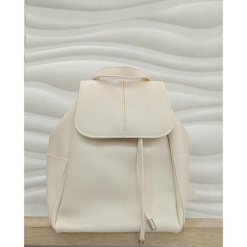 Original Miniso Minimalist Backpack (Beige) Tas Miniso Tas Sekolah Tas Punggung Tas Ransel