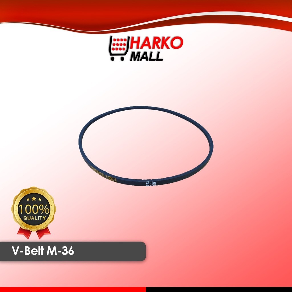 Karet Vanbelt Mesin Cuci Vanbel / Fan V Belt Universal untuk merk SANYO SHARP LG Ukuran M-36