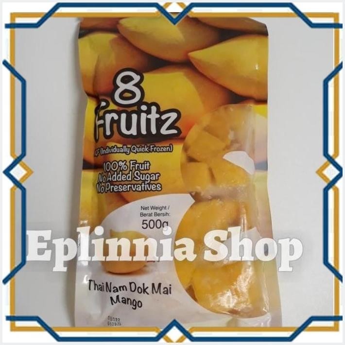 

[EPL] BUAH BEKU 8 FRUITZ THAI NAM DOK MAI MANGO 500 GT - BUAH MANGGA FROZEN
