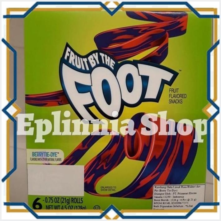 

[EPL] FRUIT BY THE FOOT BERRY TIE-DYE 128 GR - PERMEN KEMBANG GULA