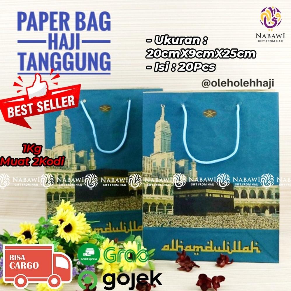 

Terbaru Paper Bag / Tas Kertas / Tas Souvenir Haji Tanggung 20 Pcs / Oleh Oleh Haji Dan Umroh Promo